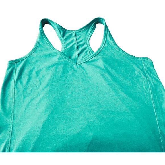 OLD NAVY ACTIVE TANK TOP,  WOMENS, L, TEAL BLUE, RACERBACK, COTTON/POLYESTER - Picture 3 of 12
